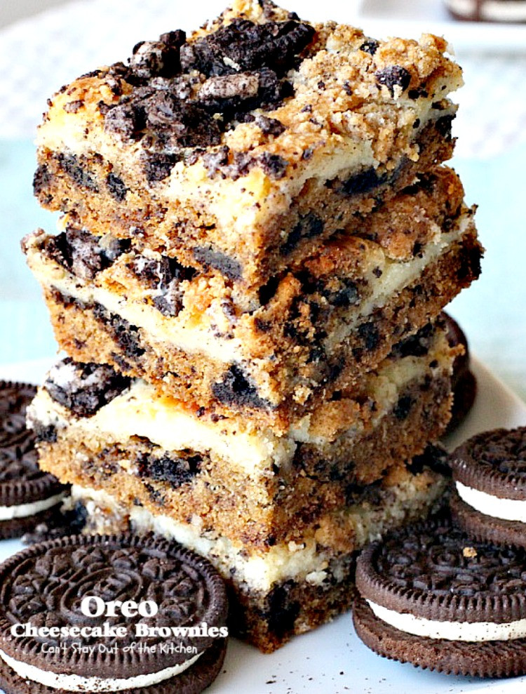 Oreo Cheesecake Brownies
 Oreo Cheesecake Brownies – Can t Stay Out of the Kitchen