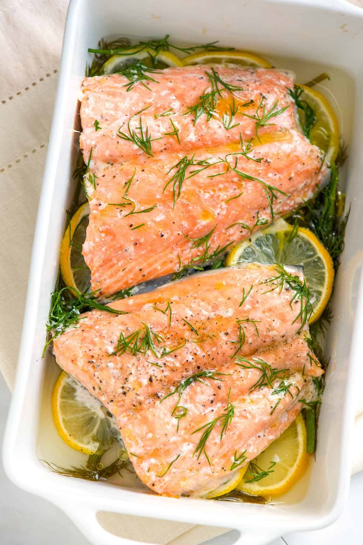 Oven Fish Recipes
 Perfectly Baked Salmon Recipe with Lemon and Dill