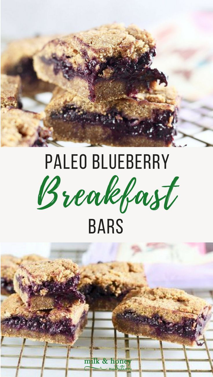 Paleo Breakfast Bar Recipe
 Paleo Blueberry Breakfast Bars Recipe