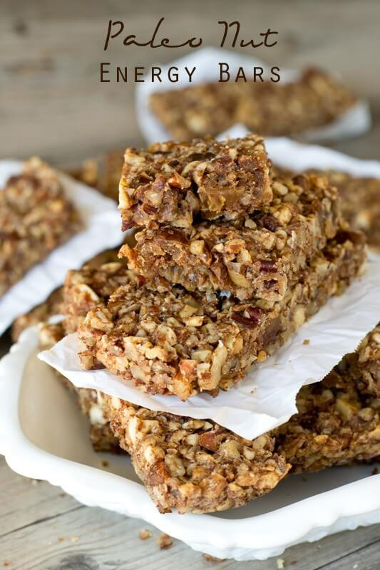 Paleo Breakfast Bar Recipes
 Paleo Nut Energy Bars Healthy Snack Bar Recipe with Dates