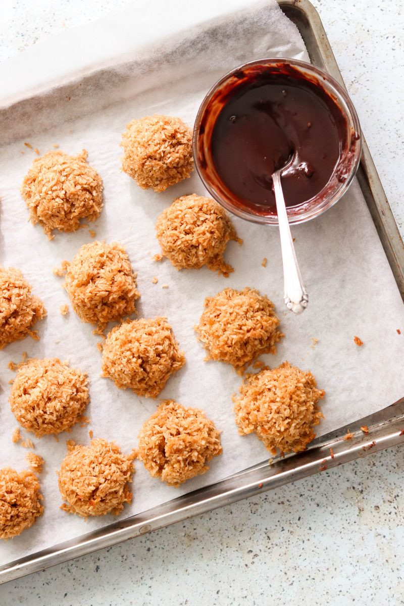Paleo Coconut Macaroons
 Chocolate Drizzled Paleo Coconut Macaroons – What Great
