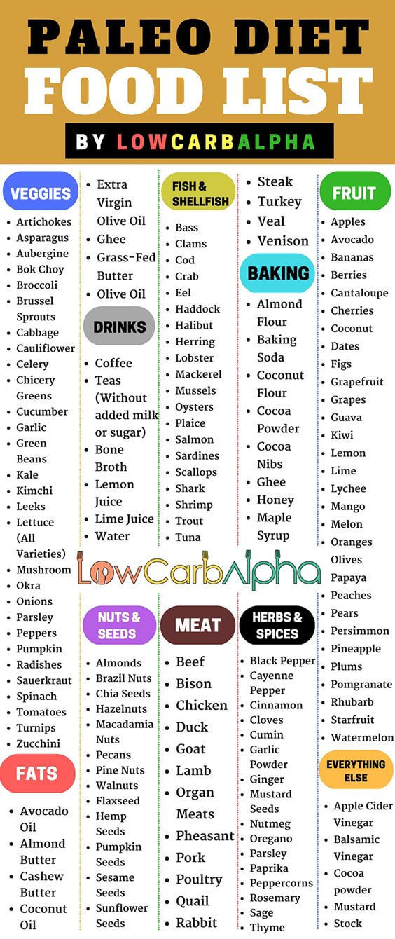 Paleo Diet Food Plan
 Paleo Diet Food List – Paleolithic Nutrition Plan