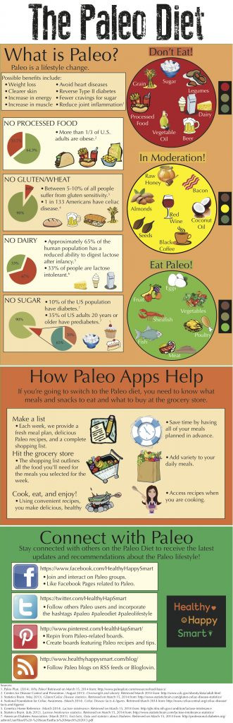 Paleo Diet Information
 Paleo Diet Infographic Guide to Paleo Healthy Happy Smart