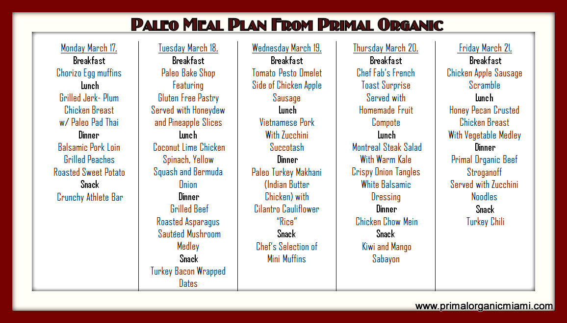 Paleo Diet Menu Plan
 The Origin Paleo Diet plan