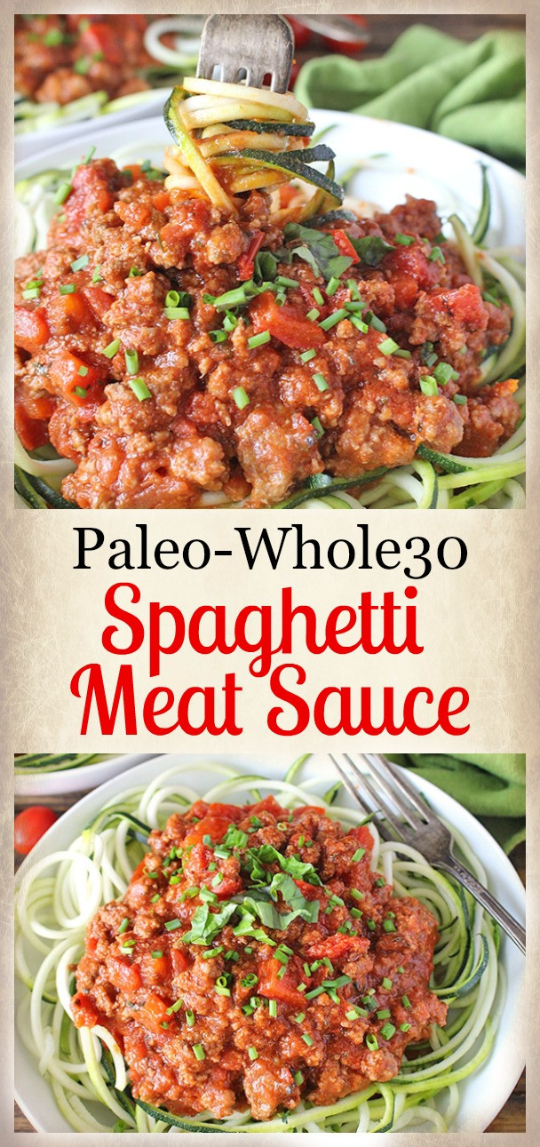 Paleo Spaghetti Sauce
 Paleo Whole30 Spaghetti Meat Sauce Real Food with Jessica