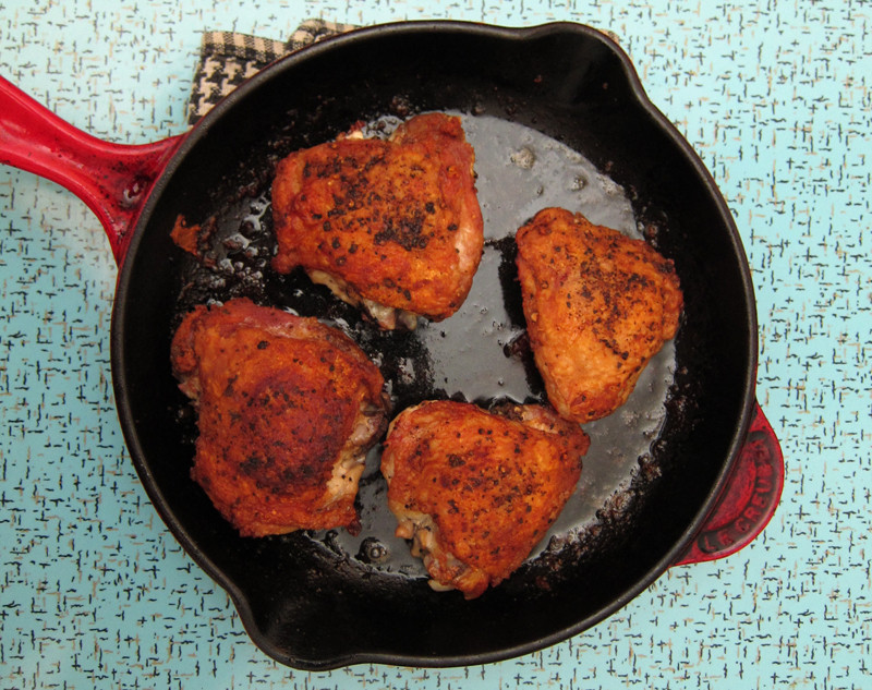 Pan Seared Chicken Thighs
 pan seared chicken thighs no oven