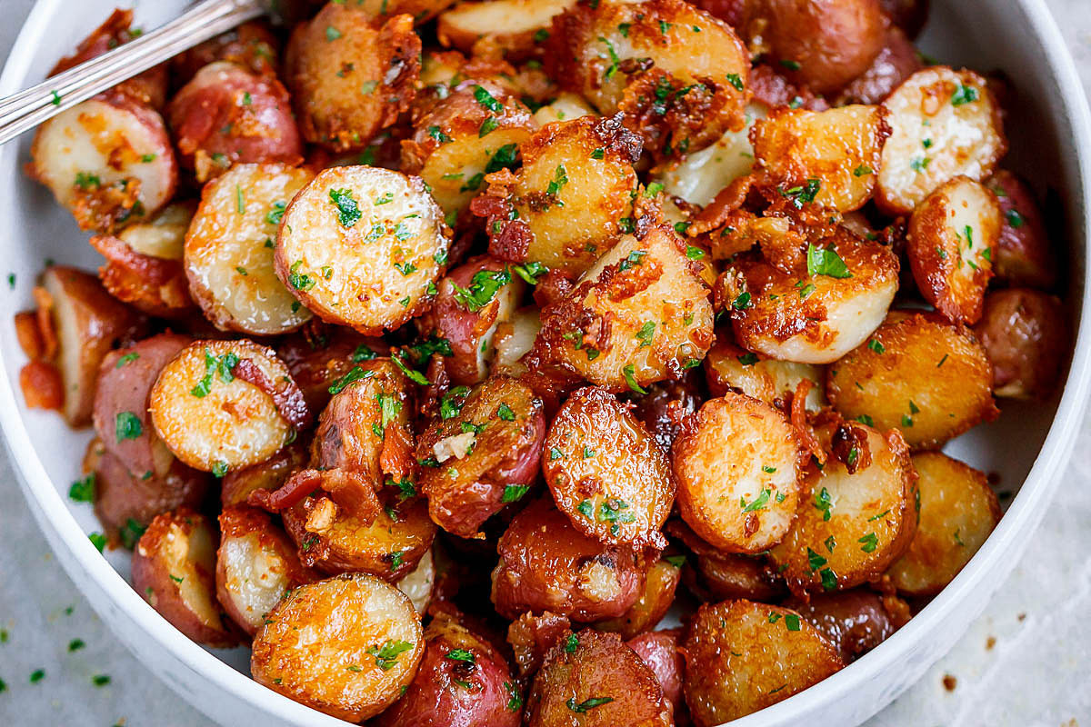 Parmesan Roasted Baby Potatoes
 Roasted Garlic Potatoes with Butter Parmesan – Best