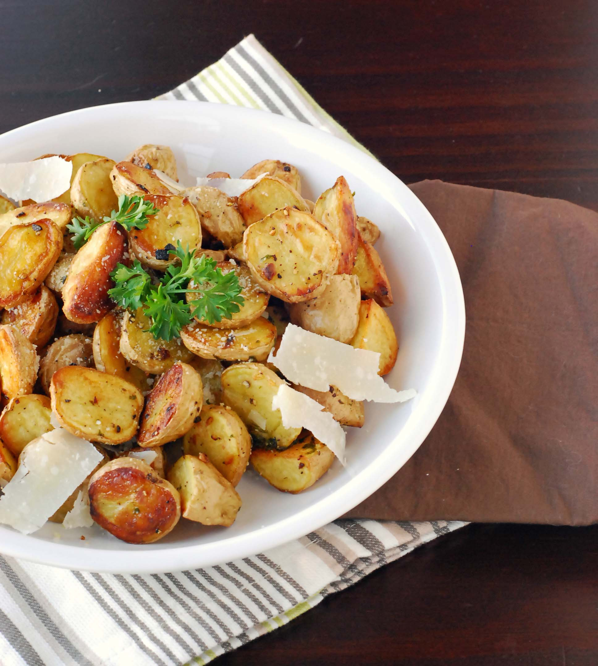 Parmesan Roasted Baby Potatoes
 Parmesan Roasted Baby Potatoes with Parsley