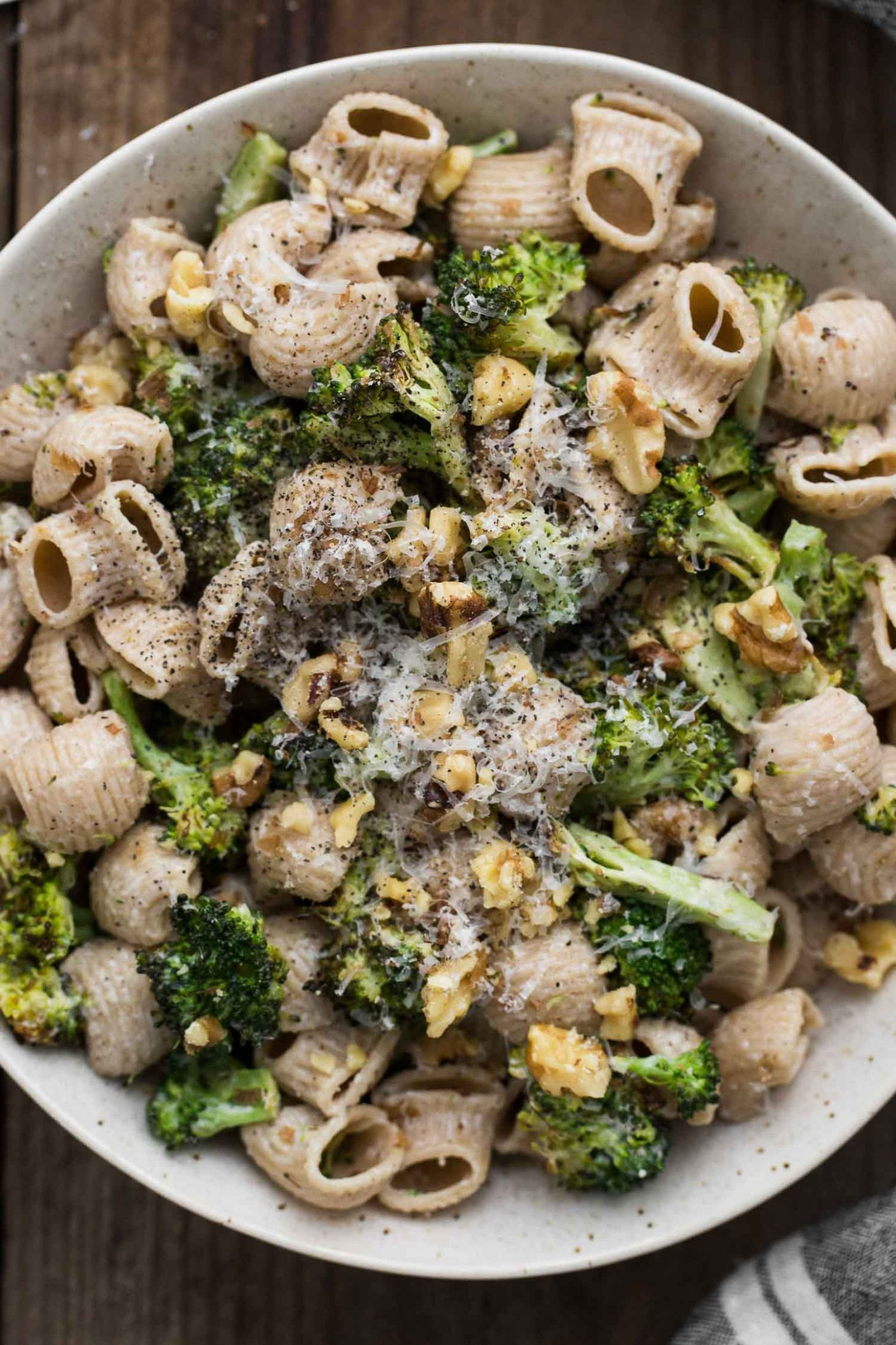 Pasta And Broccoli
 Roasted Broccoli Pasta with Roasted Garlic Goat Cheese