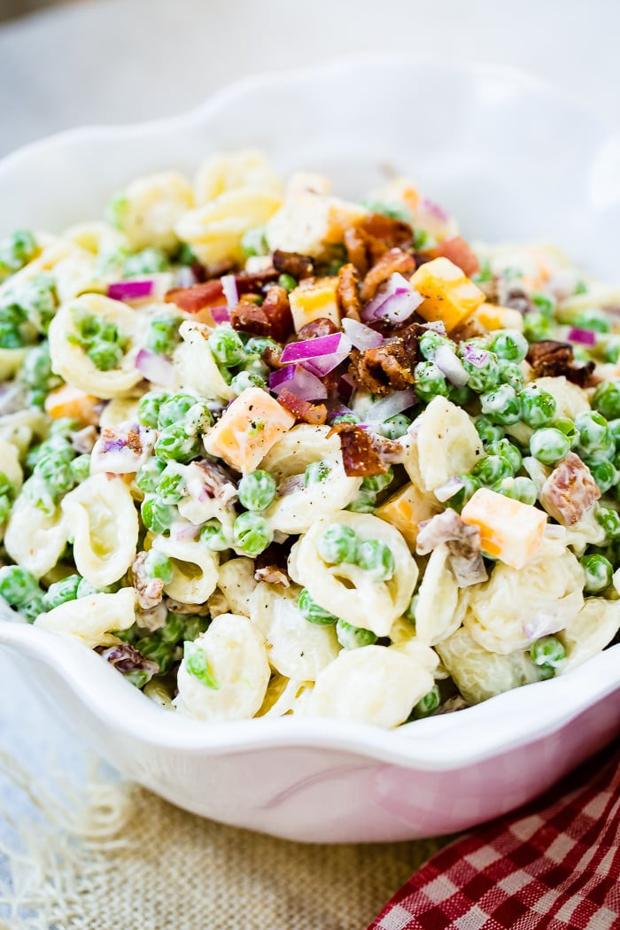 Pasta Salad With Peas
 Easy Southern English Pea Pasta Salad [ Video] Oh Sweet