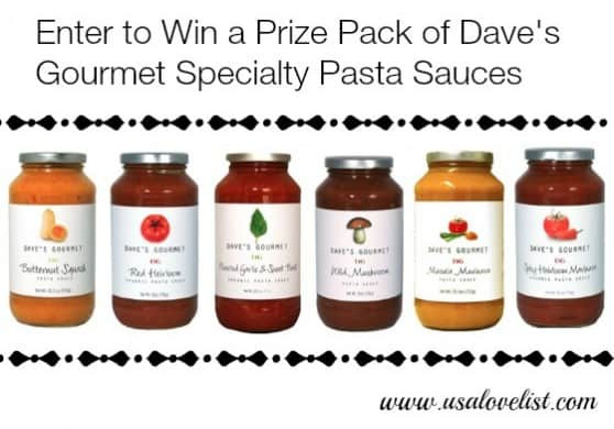 Pasta Sauces List
 Enter to Win a Prize Pack of Gourmet Pasta Sauces from