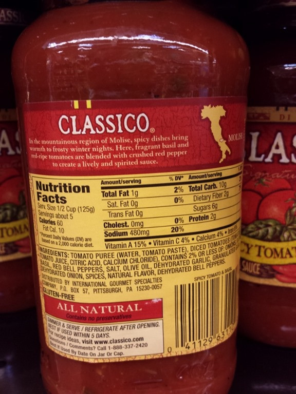 Pasta Sauces List
 How To Find a Low Sugar Spaghetti Sauce