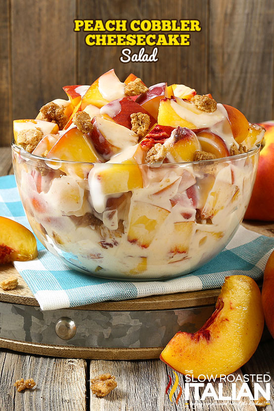 Peach Cobbler Cheesecake
 Peach Cobbler Cheesecake Salad With Video