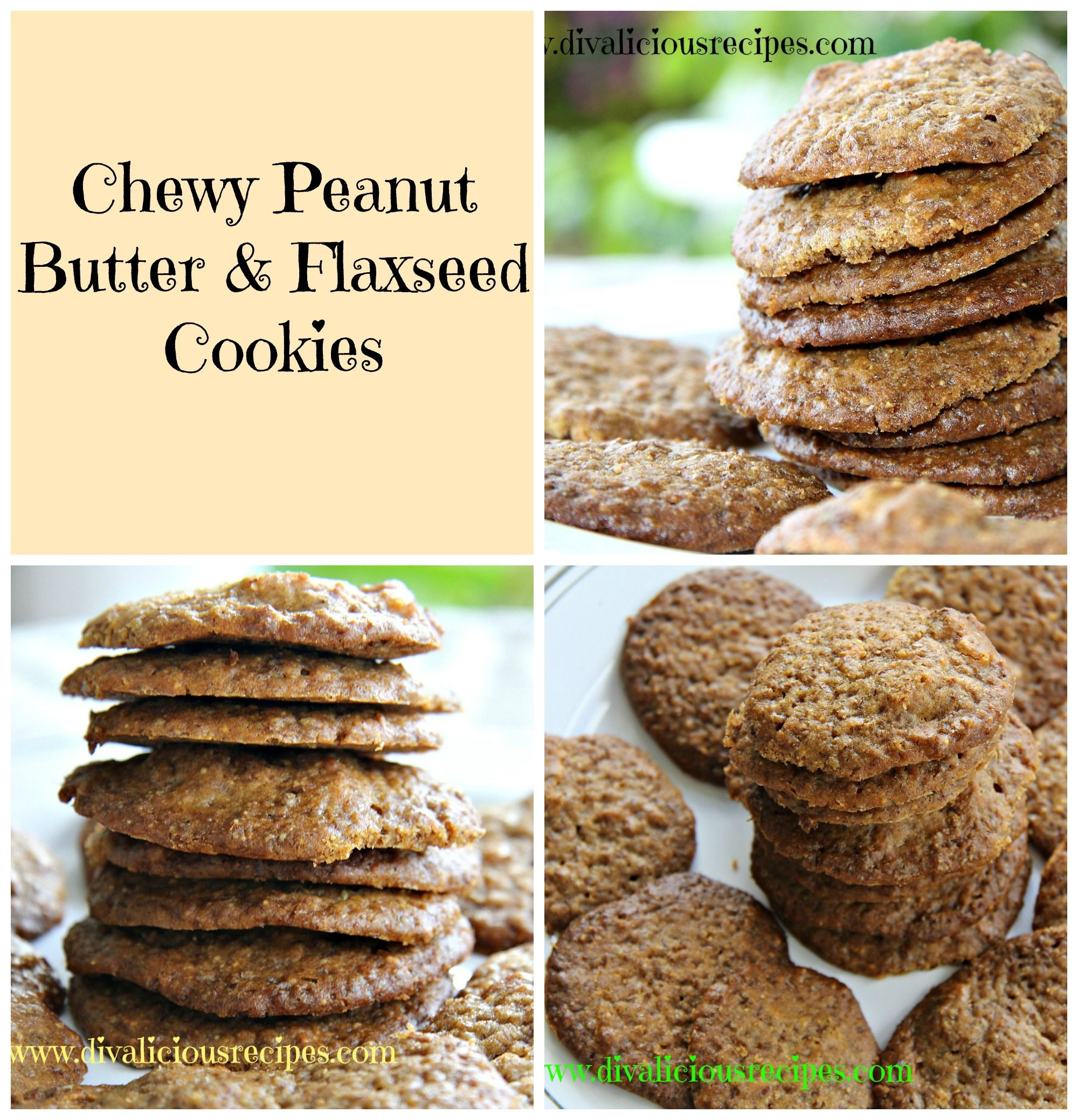 Peanut Butter Cookies No Baking Soda
 Peanut Butter & Flaxseed Cookie Recipe