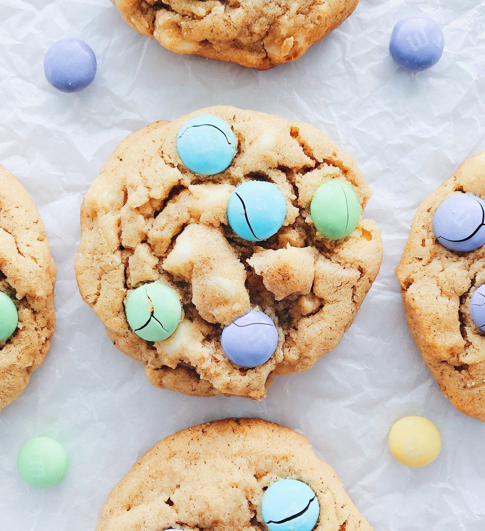 Peanut Butter Cookies No Baking Soda
 Super Soft Peanut M&M Cookies — Baking with the Good Hair