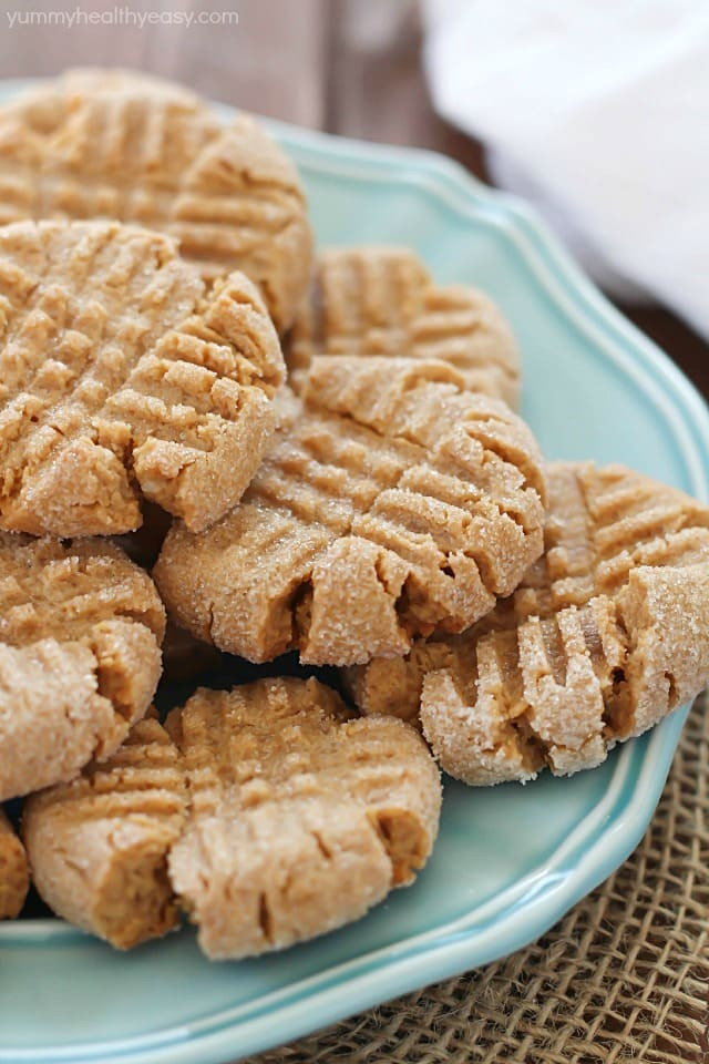Peanutbutter Drop Cookies
 Healthier Easy Peanut Butter Cookies Yummy Healthy Easy