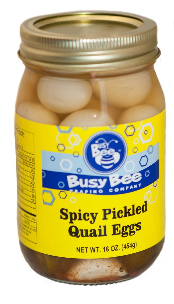Pickled Quail Eggs
 Spicy Pickled Quail Eggs – Shop The Busy Bee