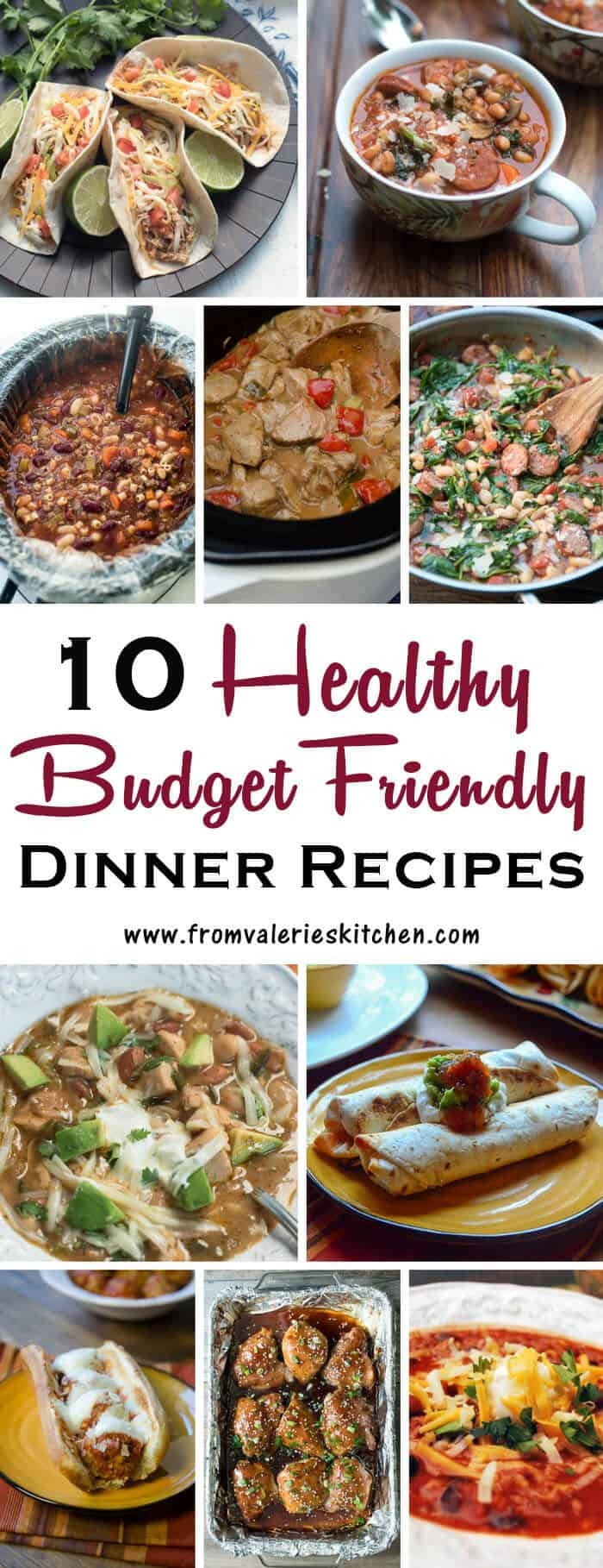 Pinterest Dinner Ideas
 10 Healthy Dinner Recipes on a Bud Valerie s Kitchen
