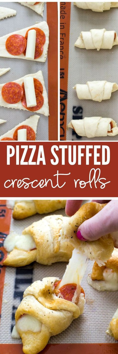 Pizza Appetizers Crescent Rolls
 Pizza Stuffed Crescent Rolls loaded with gooey mozzarella