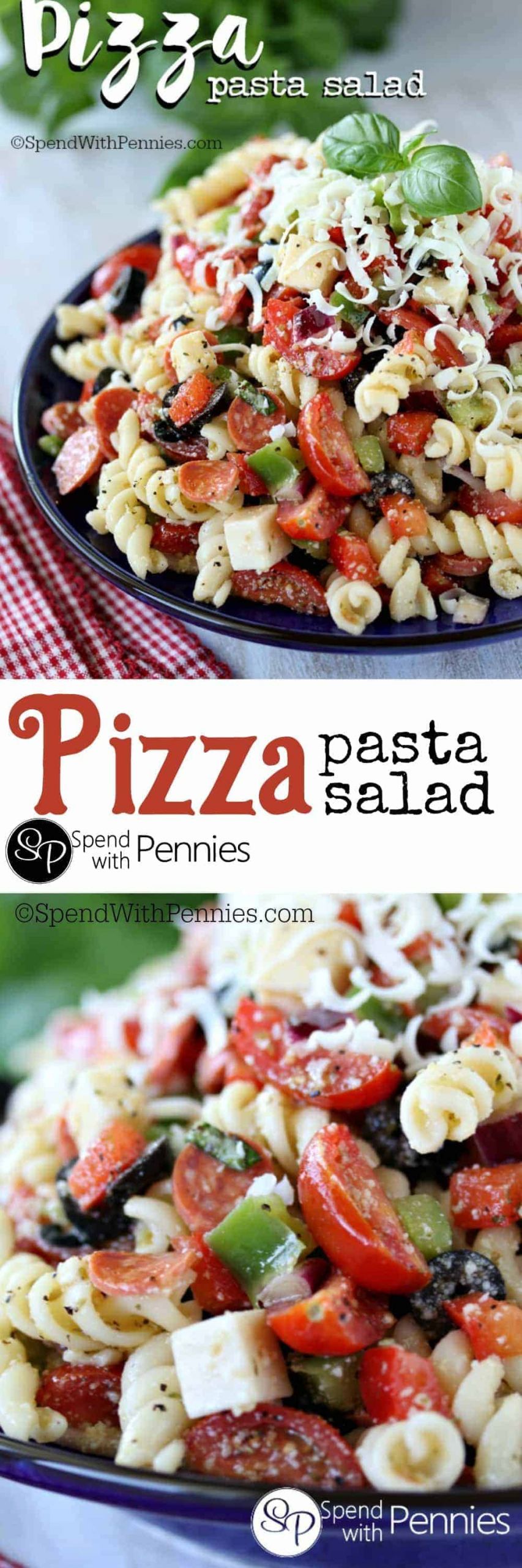 Pizza Pasta Salad
 Pizza Pasta Salad Spend With Pennies