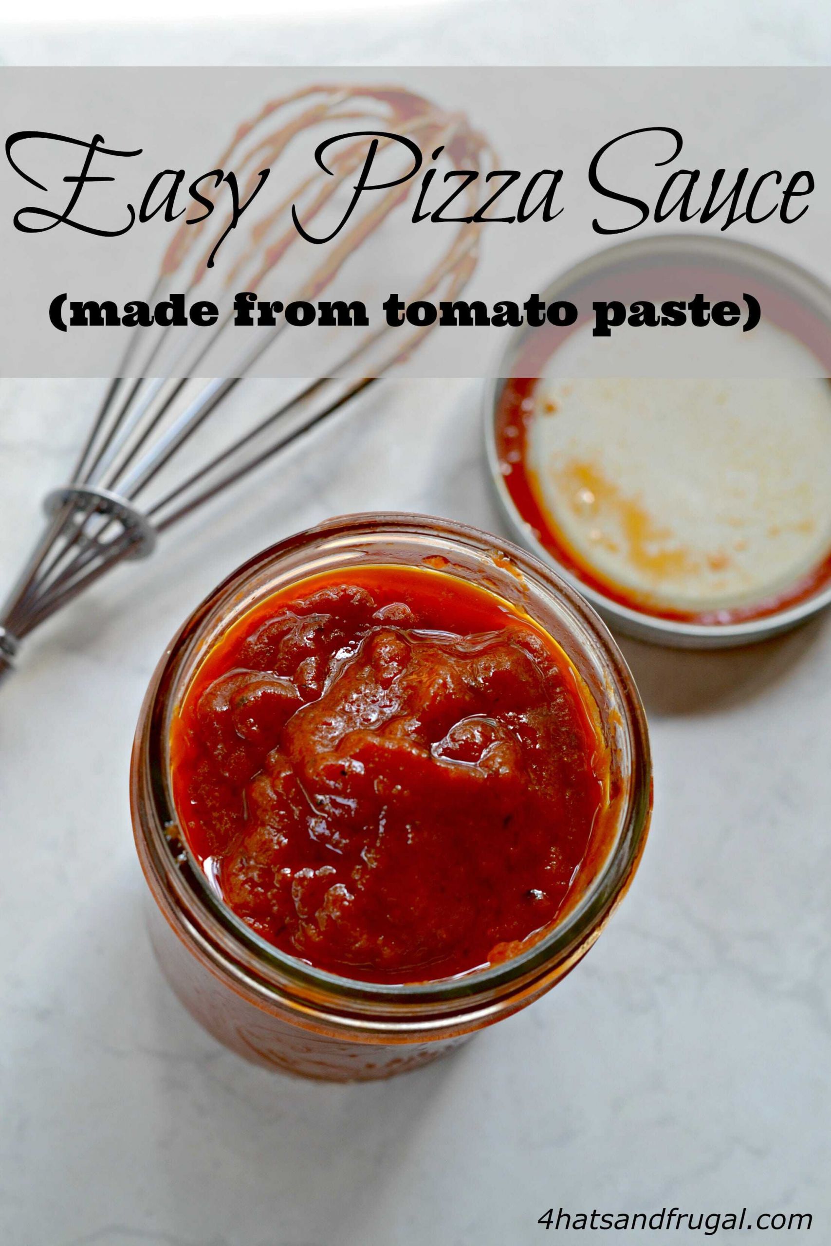 Pizza Sauce Tomato Paste
 Easy Pizza Sauce From Tomato Paste 4 Hats and Frugal