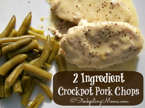 Pork Chops In Crock Pot With Cream Of Mushroom Soup
 2 Ingre nt Crockpot Pork Chops