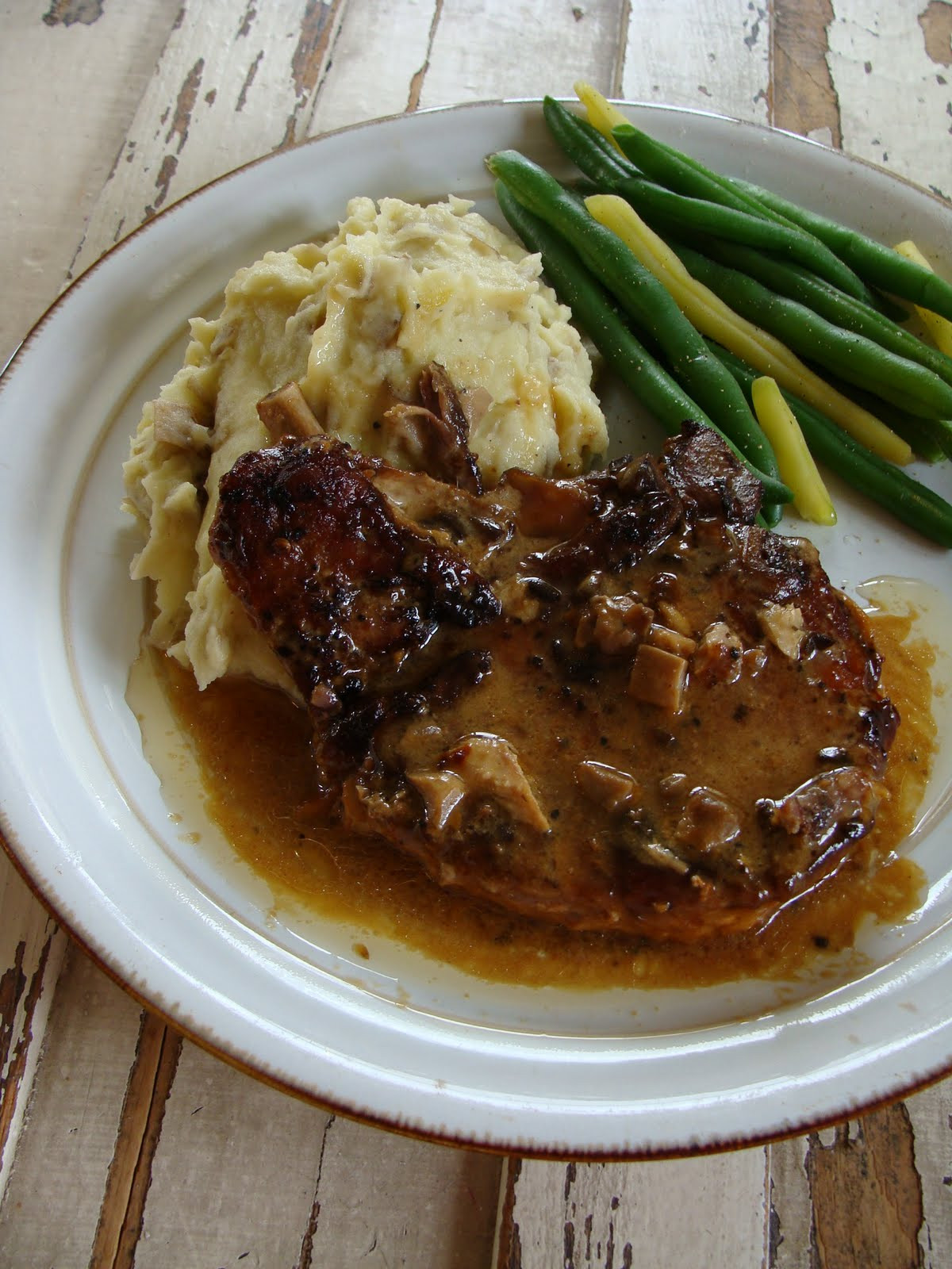 Pork Chops In Slow Cooker Recipes
 Just Cooking Slow Cooker Pork Chops with Mushroom Gravy