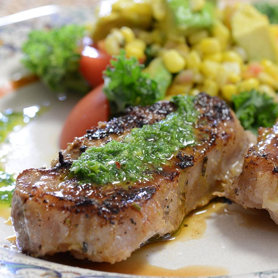 Pork Loin Grill Recipe
 Iberico Pork Loin Steaks Grilled with Chimichurri and