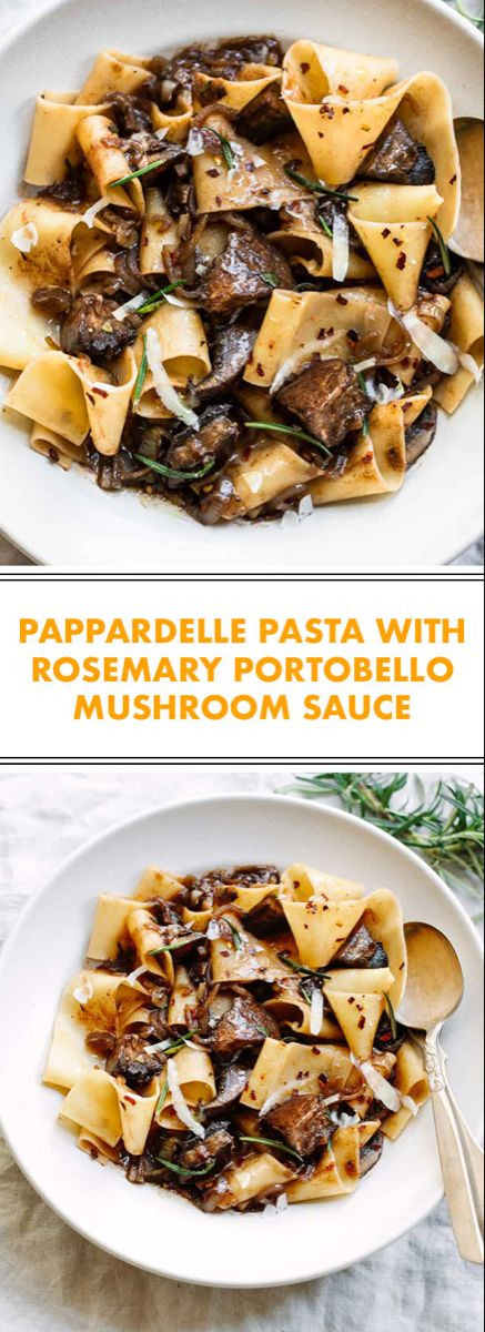 Portobello Mushrooms Wiki
 Pappardelle Pasta with Rosemary Portobello Mushroom Sauce