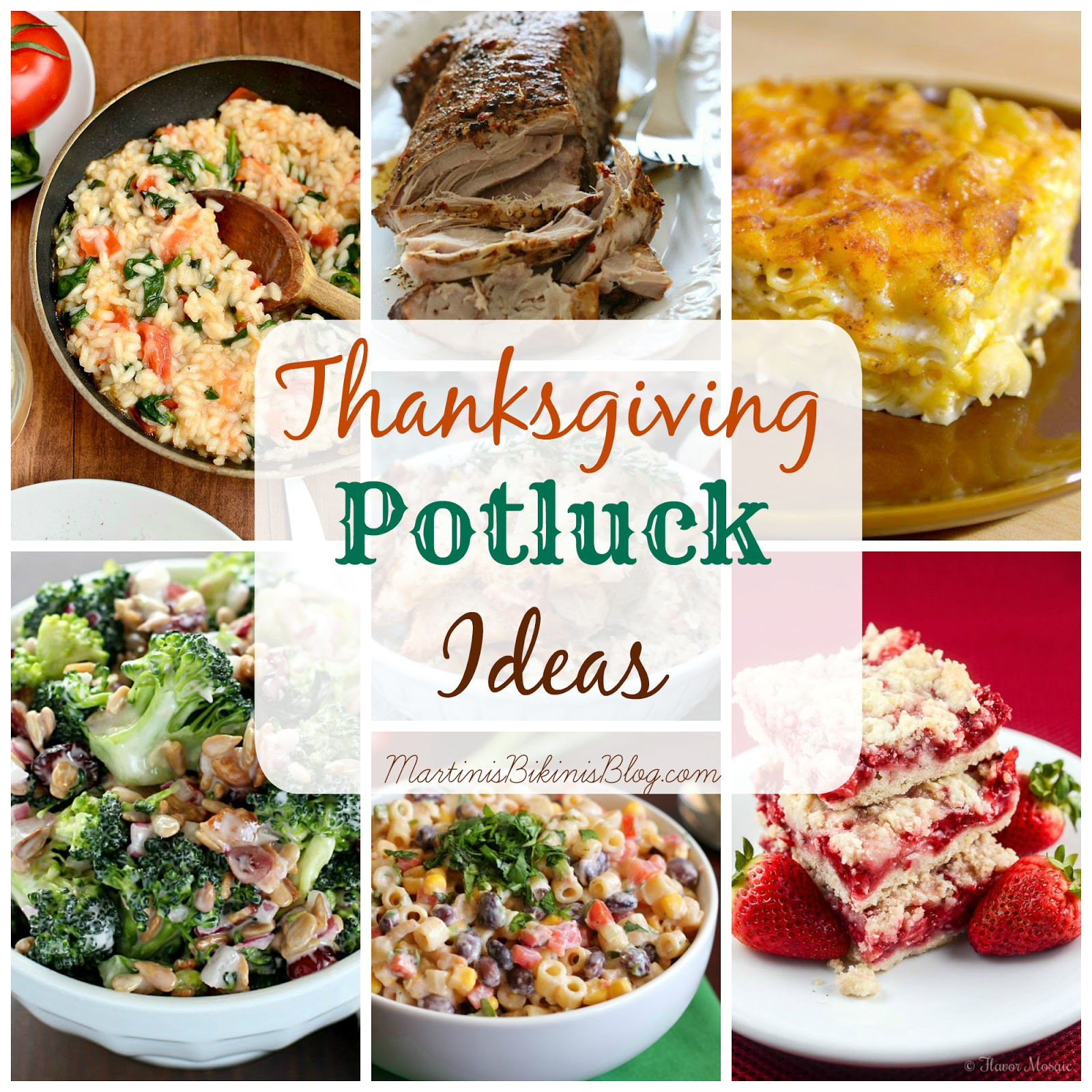 Potluck Dinner Ideas
 Thanksgiving Potluck Dish Ideas Martinis