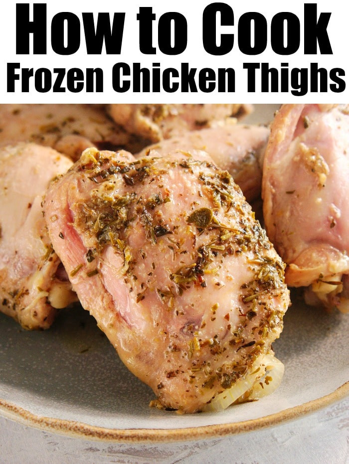 Pressure Cooker Frozen Chicken Thighs
 Frozen Chicken Thighs Instant Pot Recipe · The Typical Mom