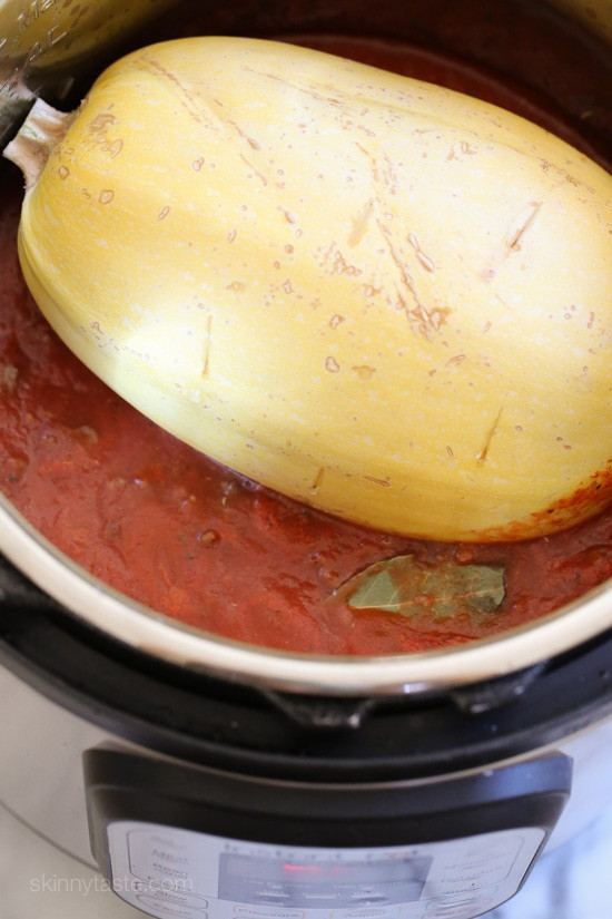 Pressure Cooker Spaghetti And Meat Sauce
 e Pot Spaghetti Squash and Meat Sauce Pressure Cooker