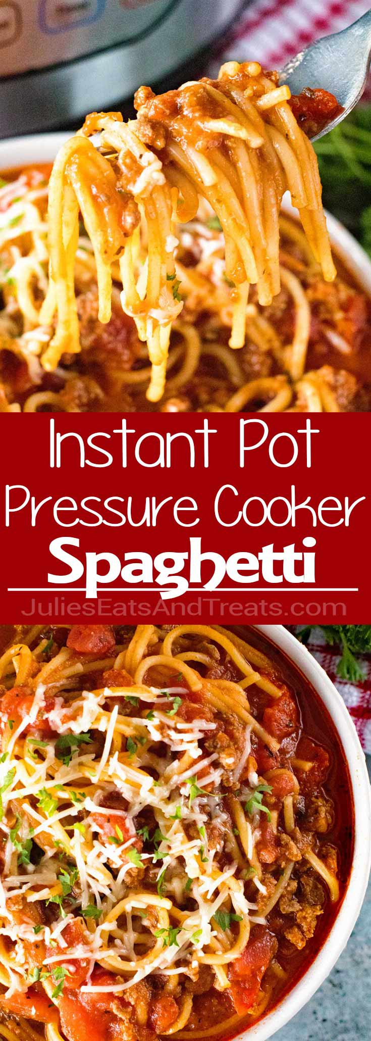 Pressure Cooker Spaghetti And Meat Sauce
 Instant Pot Pressure Cooker Spaghetti Julie s Eats