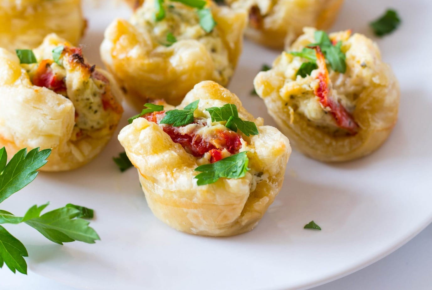 Puff Pastry Appetizers Recipe
 Puff Pastry Pesto Chicken Bites Appetizer No Plate Like Home