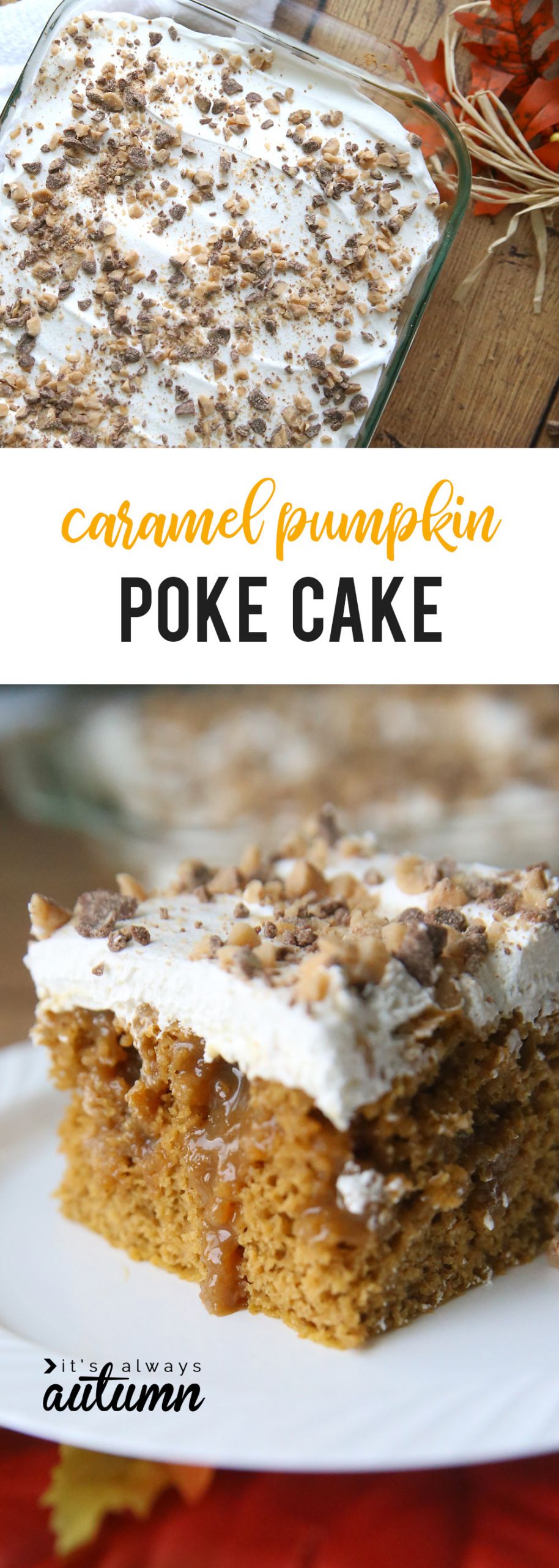 Pumpkin Desserts Easy
 quick easy pumpkin caramel poke cake recipe It s