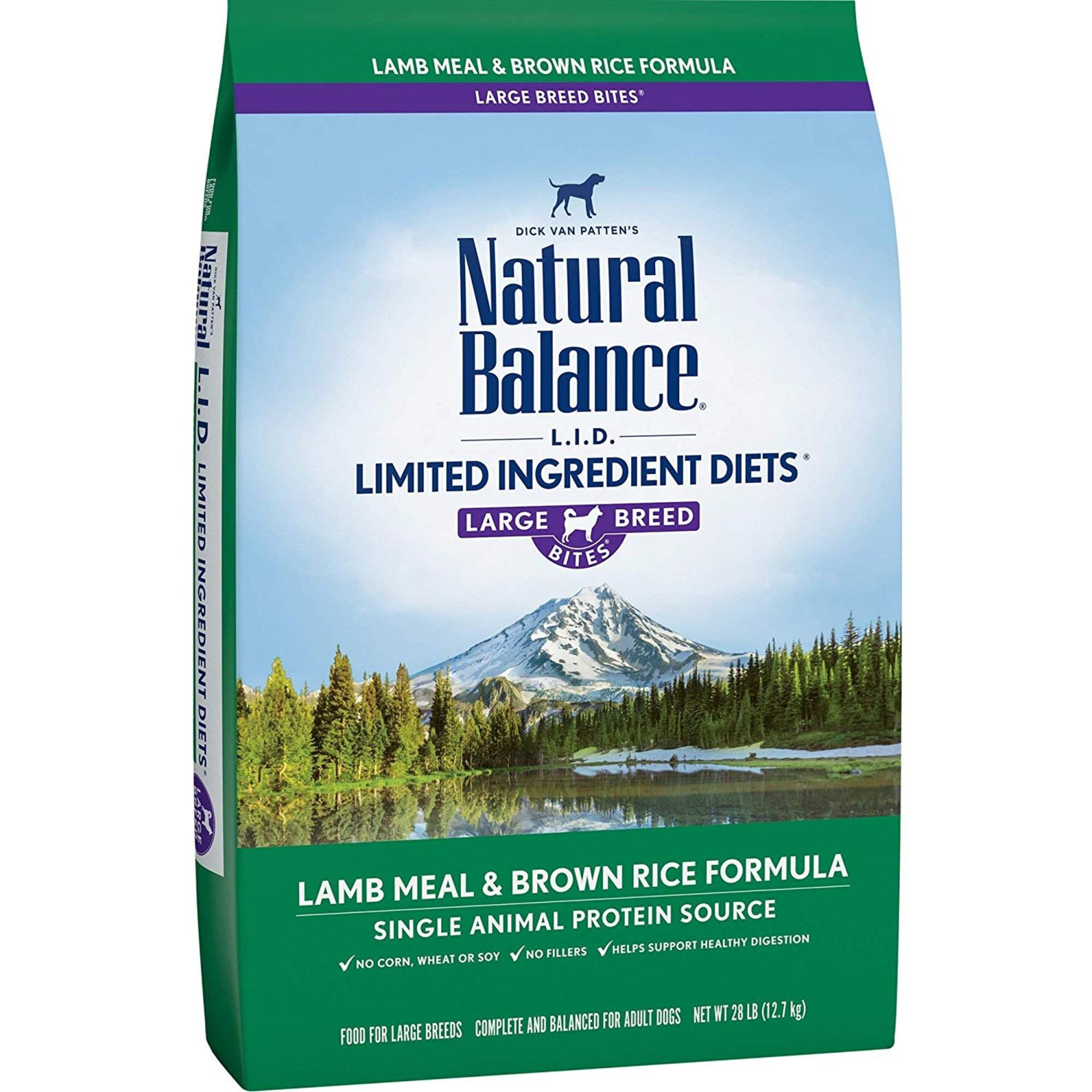 Pure Balance Lamb And Brown Rice
 Natural Balance L I D Limited Ingre nt Diets Lamb Meal