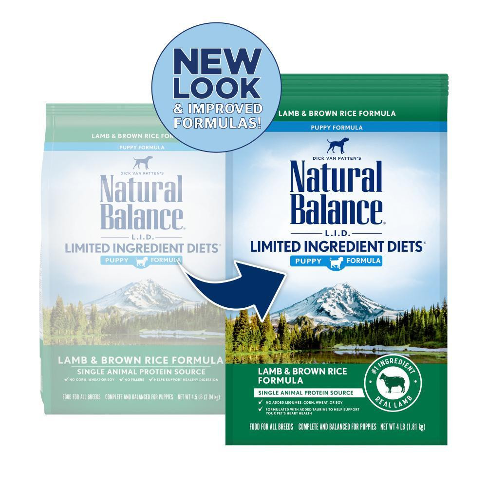 Pure Balance Lamb And Brown Rice
 Natural Balance L I D Limited Ingre nt Diets Lamb