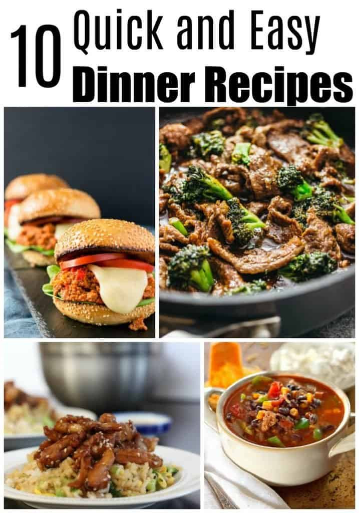 Quick And Easy Dinner Ideas
 Too Tired to Cook Try These 10 Quick Dinner Recipes lw