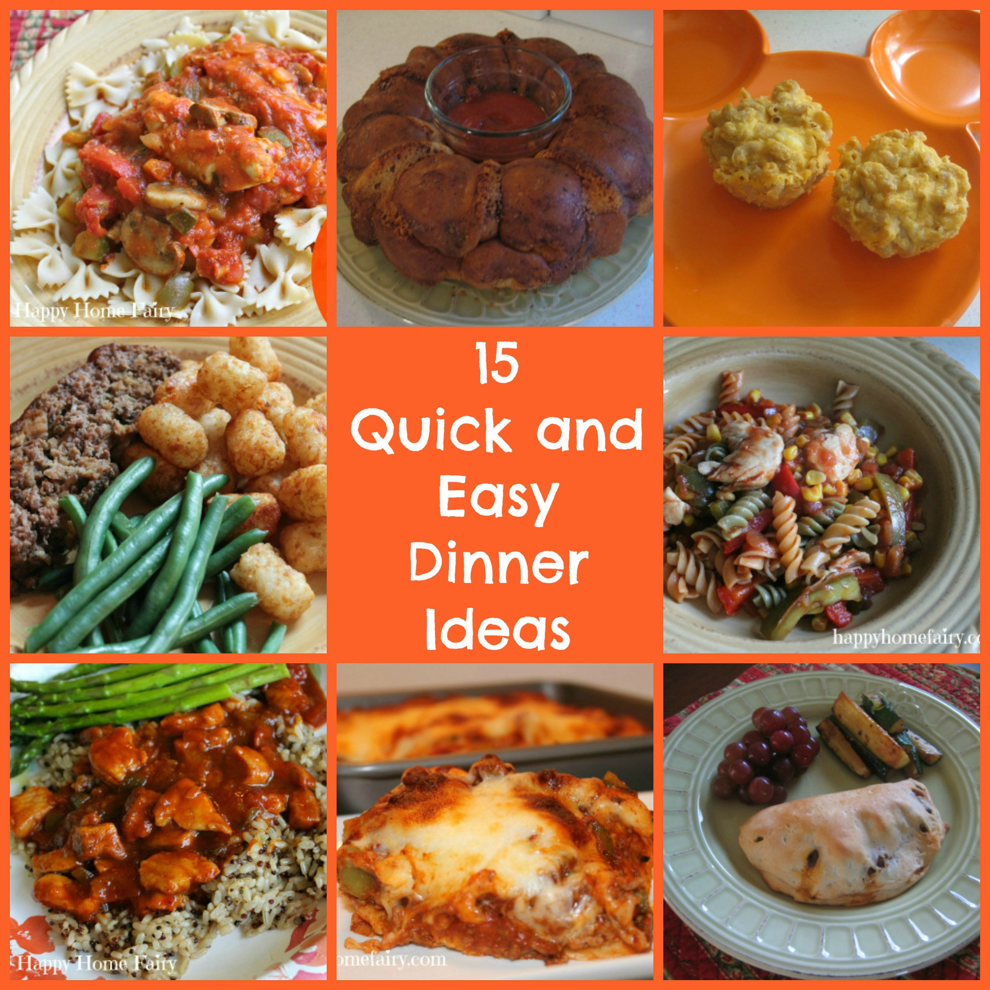 Quick And Easy Dinner Ideas
 15 Quick and Easy Dinners for Busy School Nights Happy