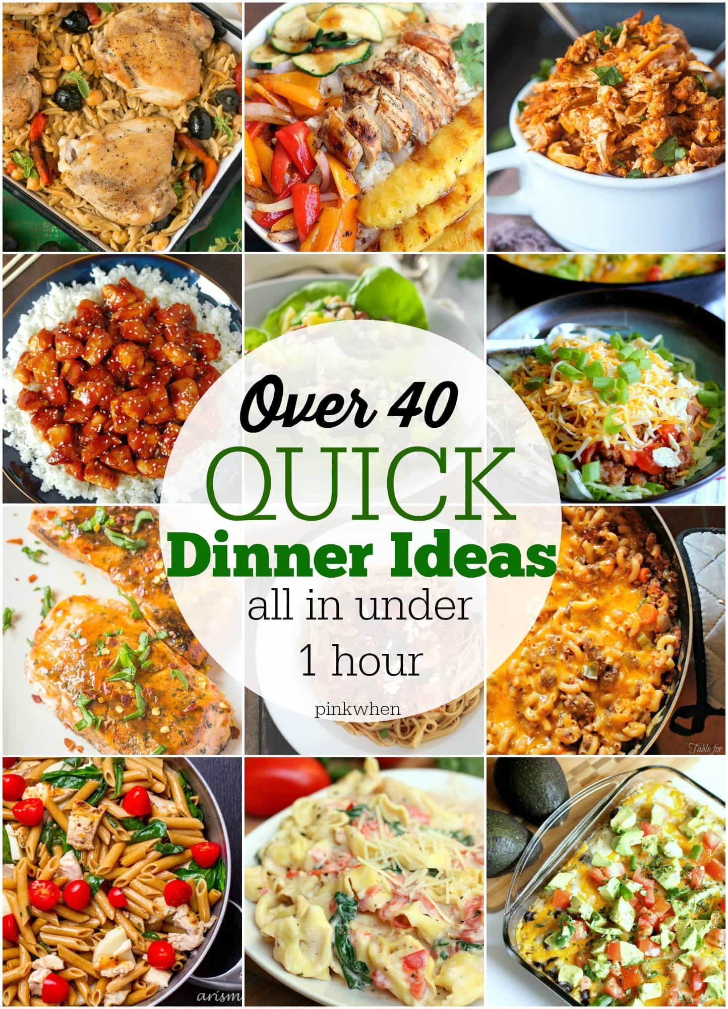 Quick And Easy Dinner Ideas
 40 Quick Dinner Ideas PinkWhen