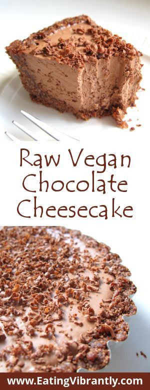 Quick And Easy Vegan Desserts
 Raw Vegan Chocolate Cheesecake Nut free quick and easy