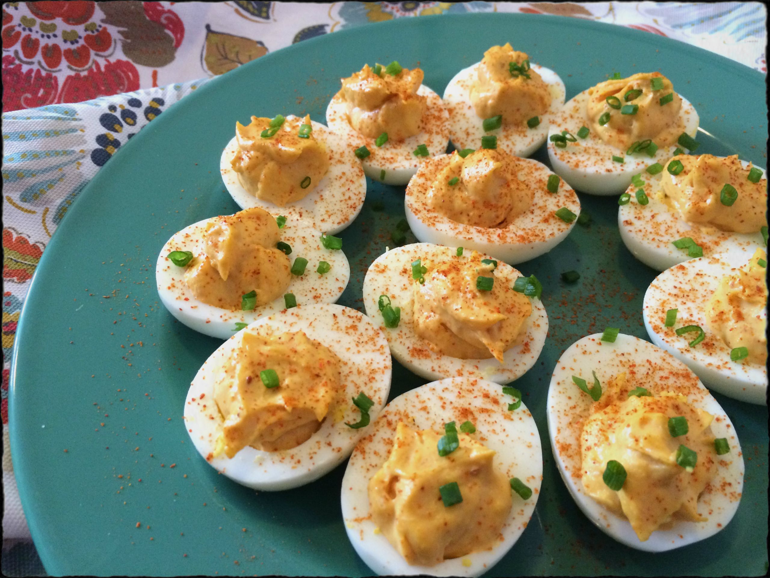 Quick Deviled Eggs
 Game Day Deviled Eggs