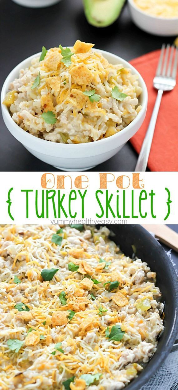 Quick Dinner Ideas With Ground Turkey
 Easy turkey skillet recipe all cooked in one pot The