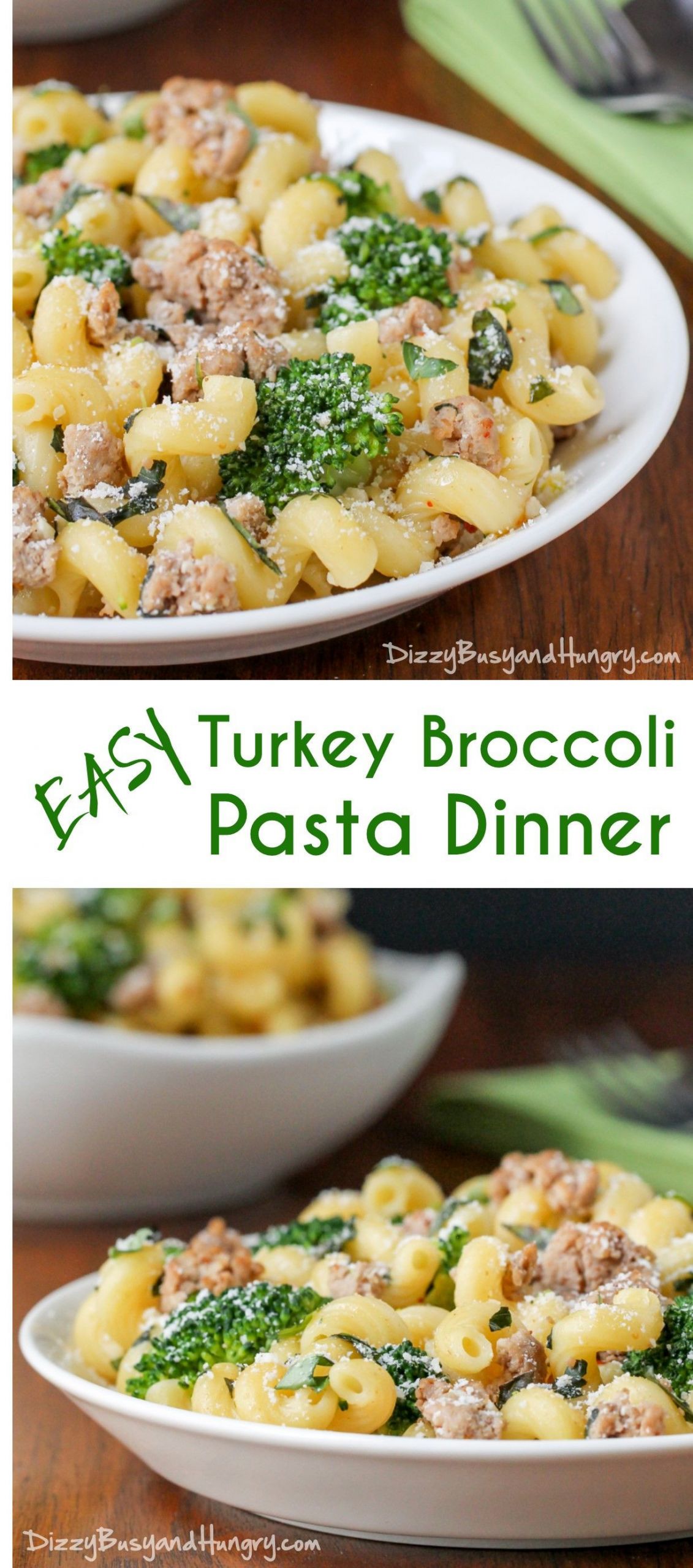 Quick Dinner Ideas With Ground Turkey
 Easy Ground Turkey Broccoli Pasta Dinner Recipe