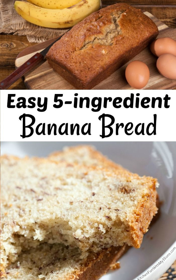 Quick Easy Banana Bread Recipe
 Easy 5 ingre nt Banana Bread Recipe This is the most