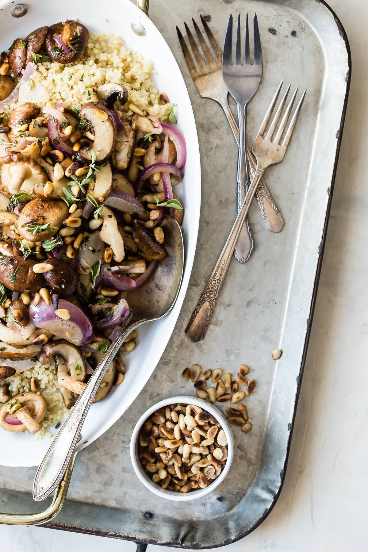 Quinoa And Mushrooms
 Mushrooms with Quinoa Herbs and Garlic Foodness Gracious