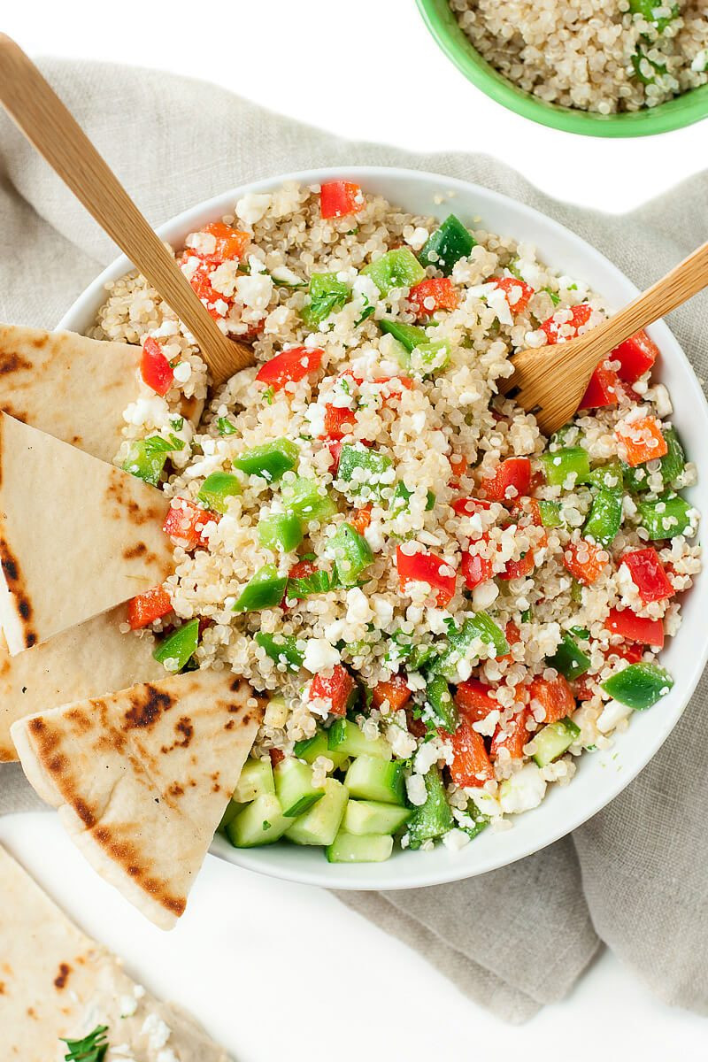 Quinoa Recipes Vegan
 Greek Quinoa Bowls Healthy Ve arian Grain Bowls Peas