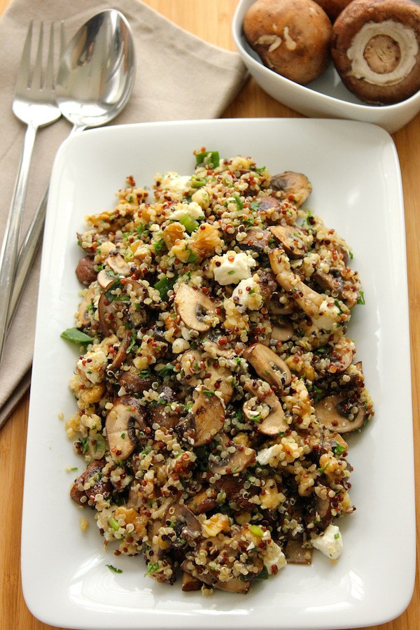 Quinoa With Mushrooms
 Quinoa with Mushrooms and Scallions Green Valley Kitchen