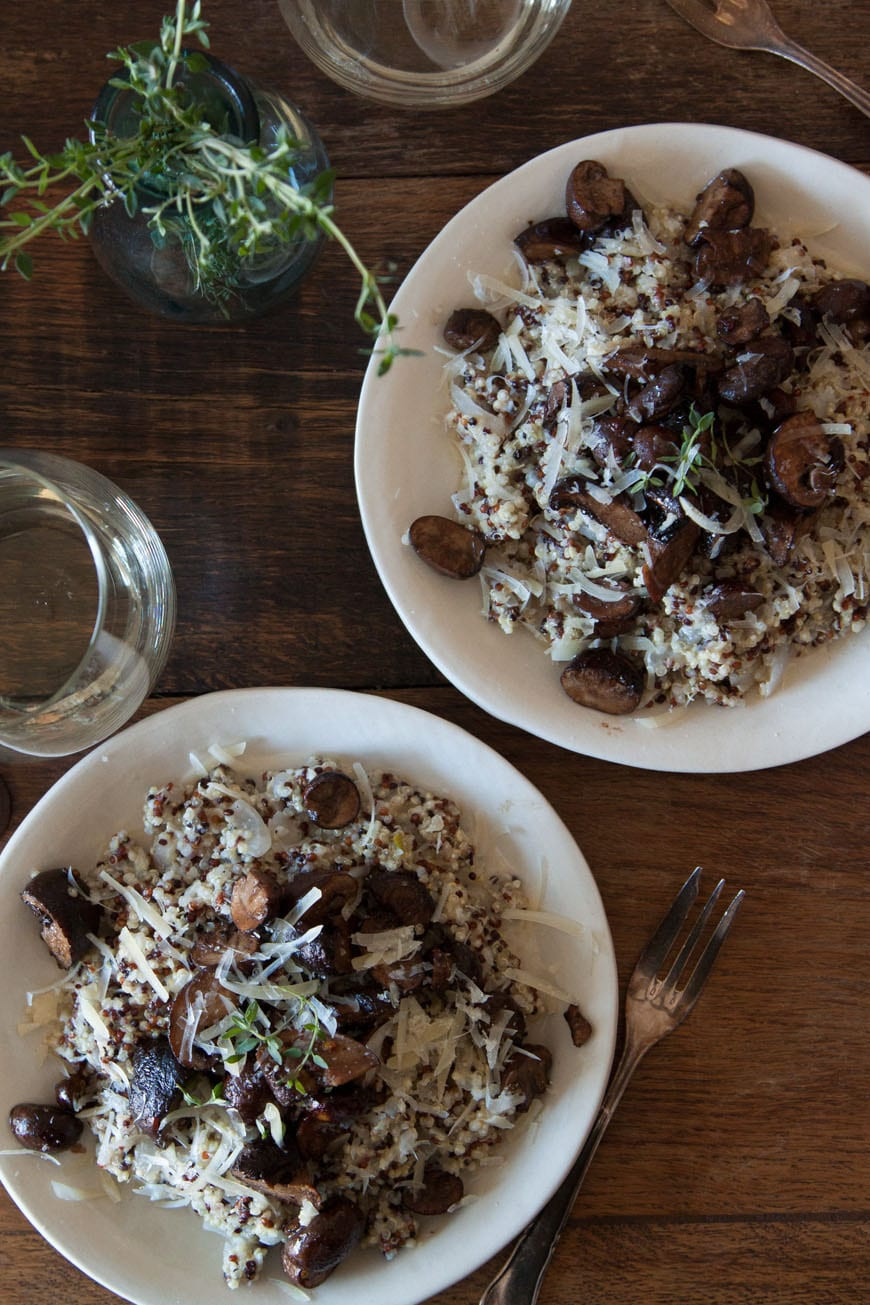 Quinoa With Mushrooms
 Quinoa Risotto with Pan Roasted Mushrooms What s Gaby