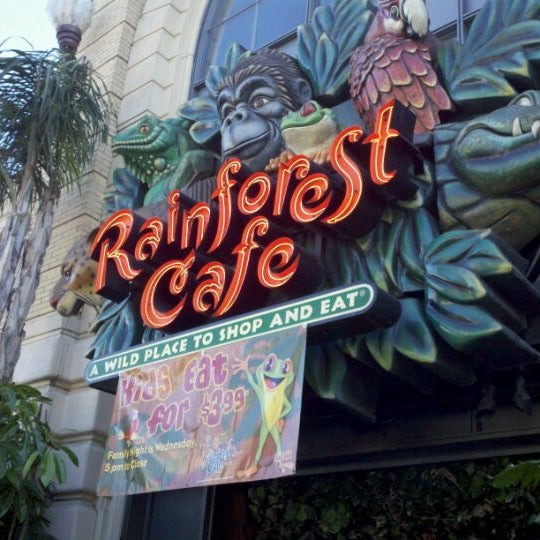 Rainforest Cafe Desserts Menu
 Rainforest Cafe Now Closed Theme Restaurant in San